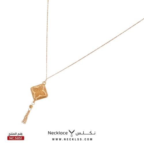 قلادة ذهب بسعر مناسب عيار 21 (NC.5851)