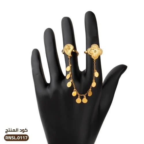 خواتم أوتار فضة عيار 925 مقاس حر (RNSL-0117)