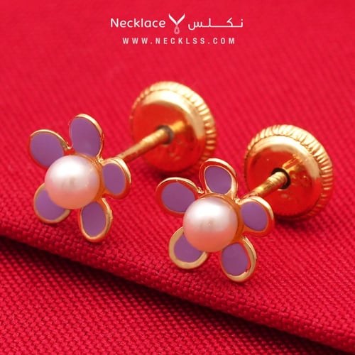 حلق ذهب اطفال طبي عيار 18 (ER.5138)