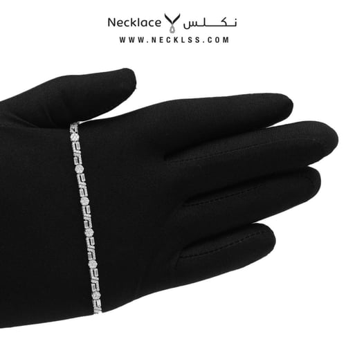 اسوارة ذهب ابيض عيار 18 (SWLZ.0088)