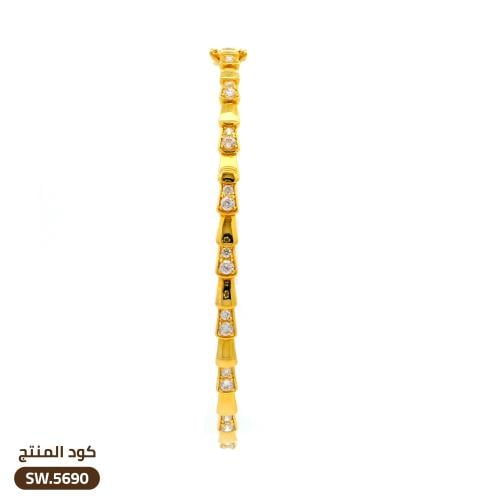 سوار تنس ذهب عيار 21 (SW.5690)
