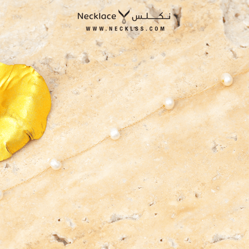 اسوارة ذهب عيار 18 بفصوص بيضاء لامعه (SW.0013)