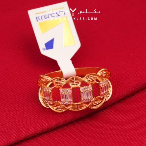 خاتم ذهب عيار21 لازوردي (RNLZ.0189)