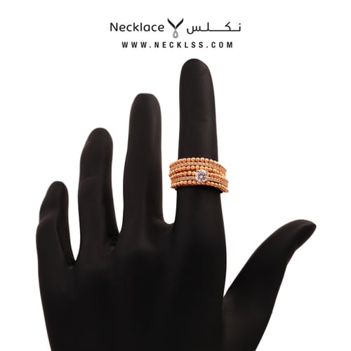 خاتم ذهب عيار21 لازوردي (RNLZ.0252)