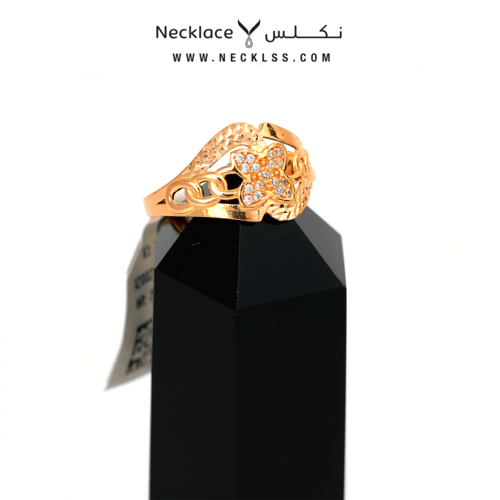 خاتم ذهب لازوردي (RNLZ.0094)