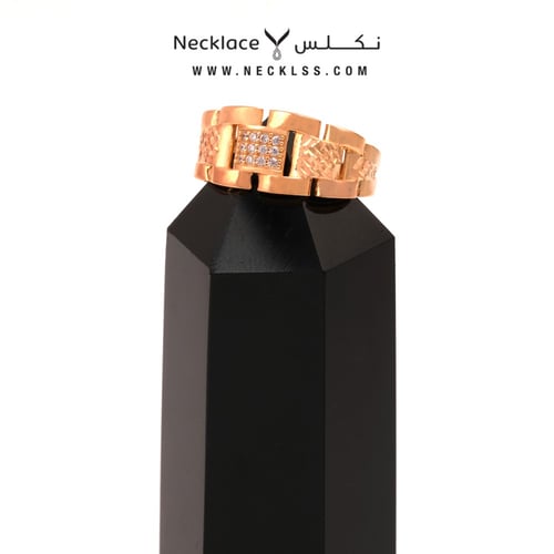 خاتم ذهب لازوردي (RNLZ.0177)