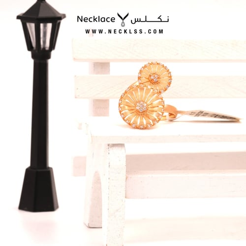 خاتم ذهب عيار 21 لازوردي (RNLZ.0229)