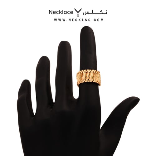 خاتم ذهب عيار21 لازوردي هدايا اون لاين (RNLZ.0262)