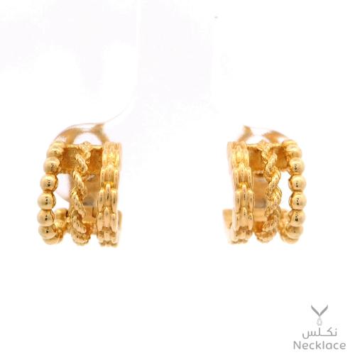 حلق ذهب عيار 18(ER.5224G)