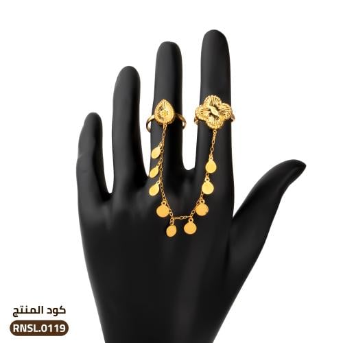 خواتم أوتار فضة عيار 925 مقاس حر (RNSL-0119)