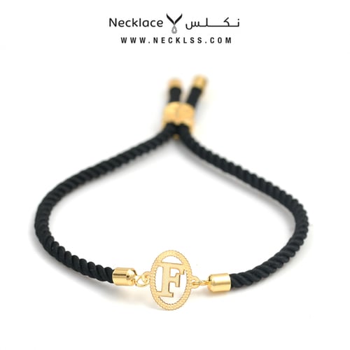 اسوارة صمم حرفك بإطار ذهبي عيار 18 (SW.0510)