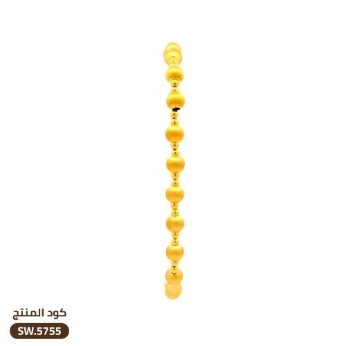 سوار بتصميم كرات ذهب عيار 21 (SW.5755)