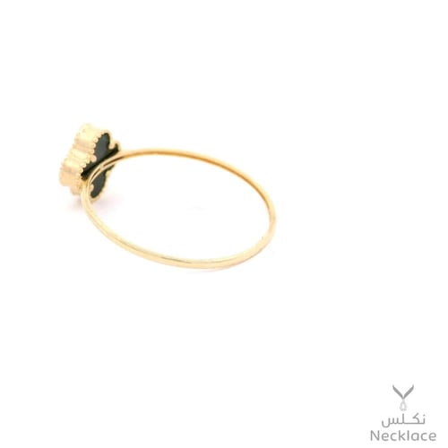 خاتم ذهب عيار 18 بلون أسود فخم (RN.5681BK)