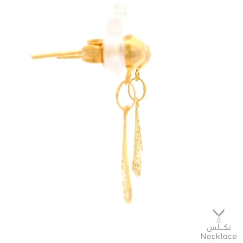 حلق ذهب عيار 21 (ER.5336)