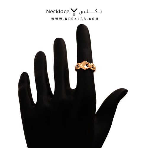 خاتم ذهب عيار21 لازوردي (RNLZ.0169)