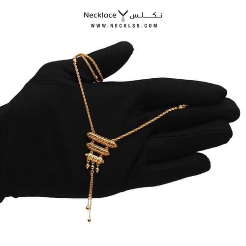 سبحة ذهب بتصميم فاخر عيار 21 (NC.5752)