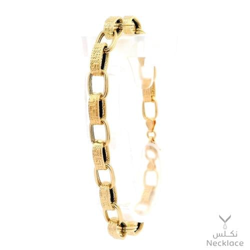 سوارة ذهب عيار 18 بتصميم حلقات متشابكة(SW.5549)