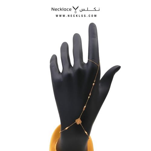 كف ذهب أنيق عيار 21 فخامة تجمع بين الأسوارة والخات...