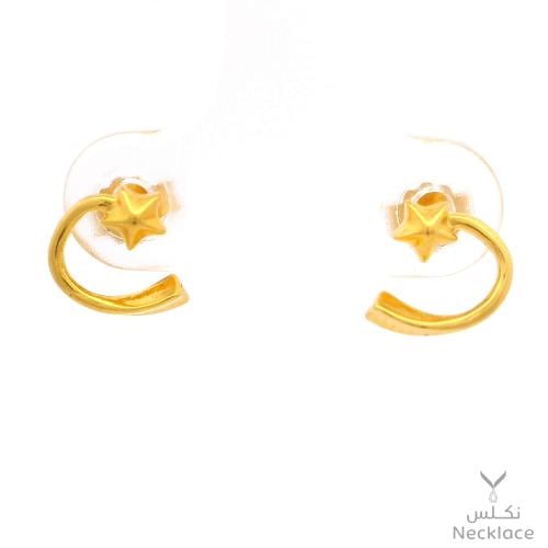 حلق ذهب عيار 21 (ER.5297)