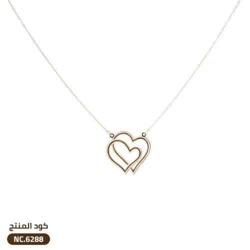 قلادة القلب ذهب عيار 18 (NC6288)