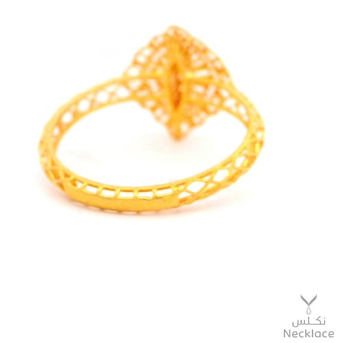 خاتم ذهب بتصميم هندسي أنيق وراقي للمناسبات عيار 21...