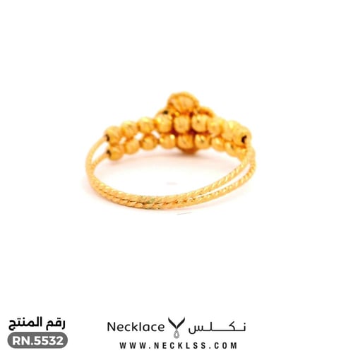 خاتم ذهب تصميم عصري عيار 21 (RN.5532)