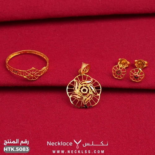 نصف طقم ذهب عيار 21 أطفال (HTK.5083)