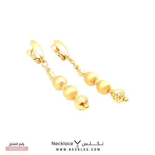 حلق ذهب عيار 18 (ER.0606)