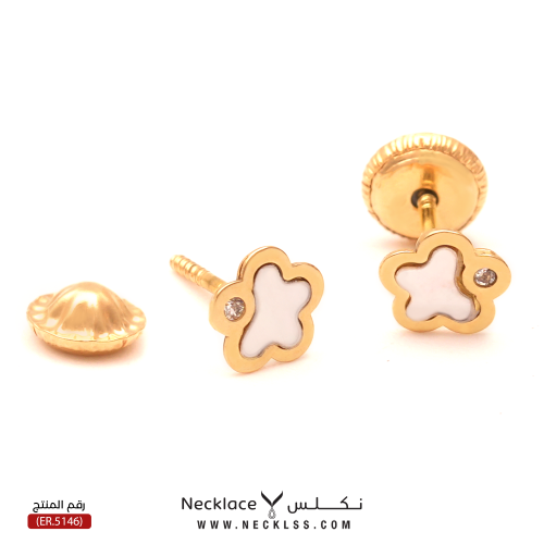 حلق ذهب اطفال طبي عيار 18 (ER.5146)