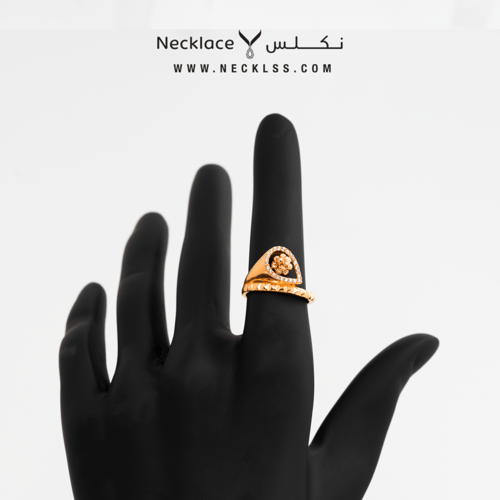 خاتم ذهب لازوردي (RNLZ.0009)