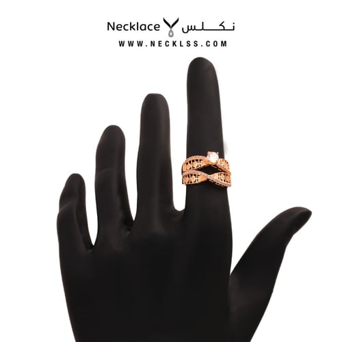 خاتم ذهب عيار 21 لازوردي (RNLZ.0235)