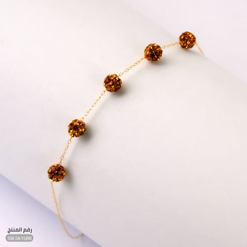 أسوارة ذهب عيار 18 برونزية تنطق بالدفء (SW.5615BR)
