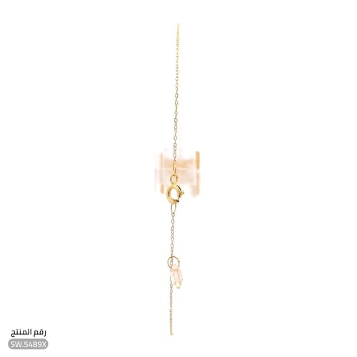 سوارة ذهب عيار 21 حرف X أنيقة (SW.5489X)