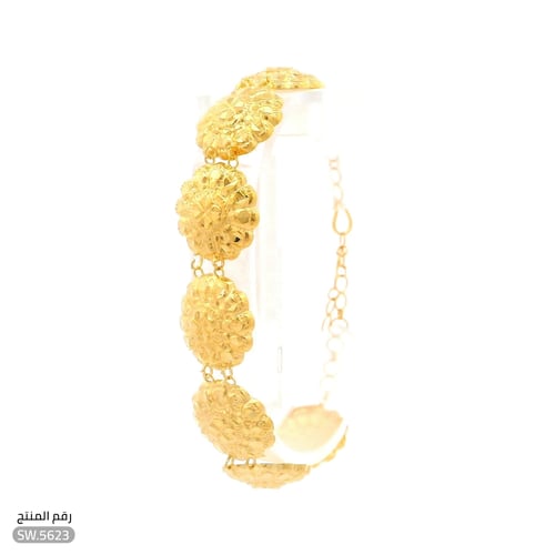 سوارة ذهب عيار 21 تصميم يجمع بين الأصالة والحداثة...