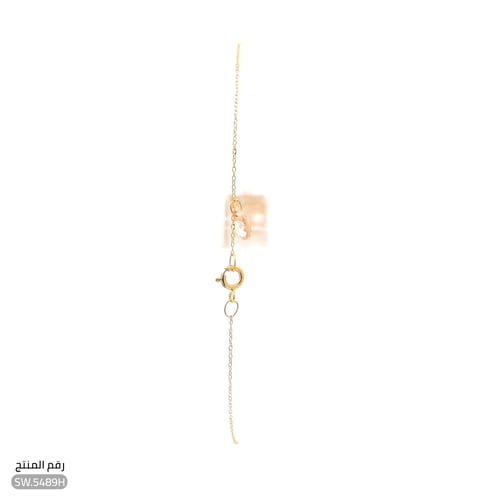 سوارة ذهب عيار 21 تصميم حرف H فريد (SW.5489H)