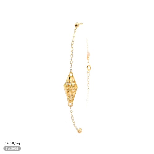 سوارة ذهب عيار 21 تصميم فاخر (SW.5638)