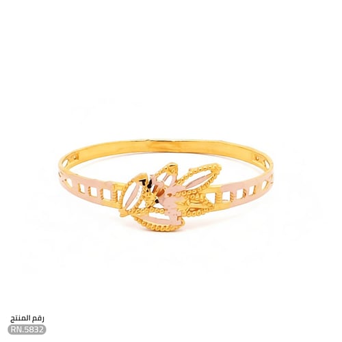 خاتم ذهب عيار 21 تصميم مبهر وأنيق (RN.5832)