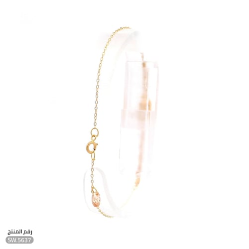 أسوارة ذهب عيار 21 تصميم راقي وأنيق (SW.5637)