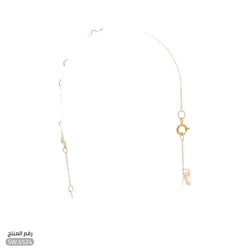 سوارة ذهب عيار 21 تصميم فراشات أنيقة (SW.5524)