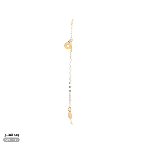 سوارة تصميم ناعم بسيط ذهب عيار 21 (SW.5511)