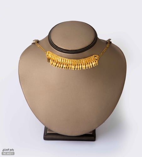 مزنط ذهب عيار 21 تصميم من التراث فخم (NC.6021)