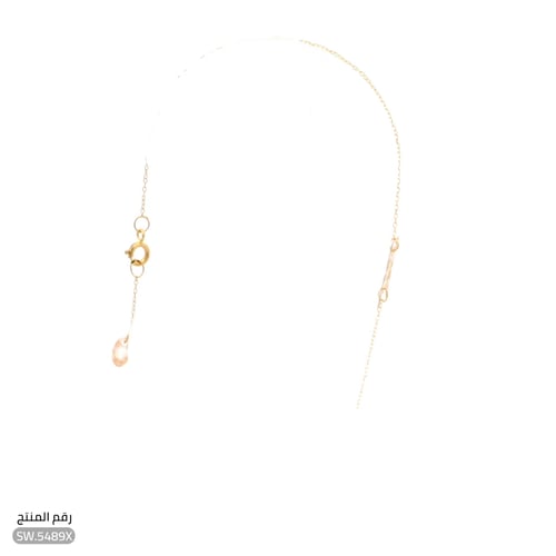 سوارة ذهب عيار 21 حرف X أنيقة (SW.5489X)