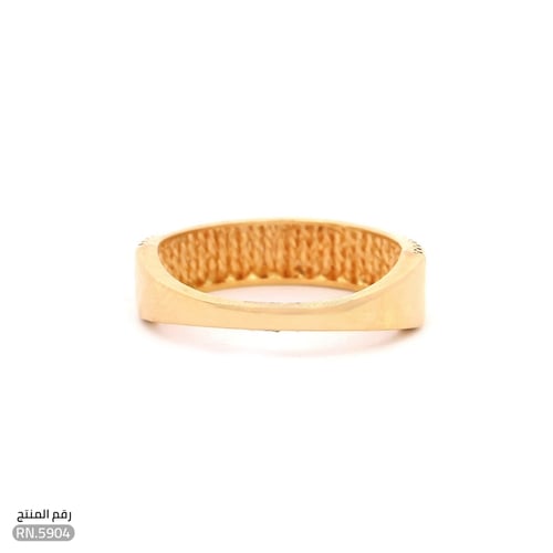 خاتم تصميم أنيق فاخر ذهب عيار 21 (RN.5904)
