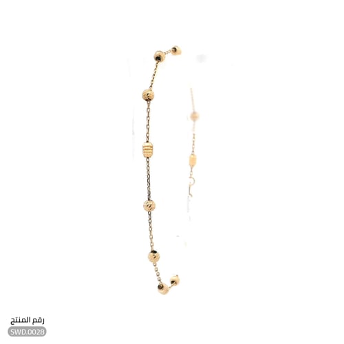 أسوارة تصميم كرات ذهبية ساحرة ذهب عيار 18 (SWD.002...