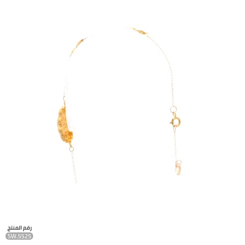 سوارة ذهب عيار 21 تصميم زهرة ساحرة (SW.5525)