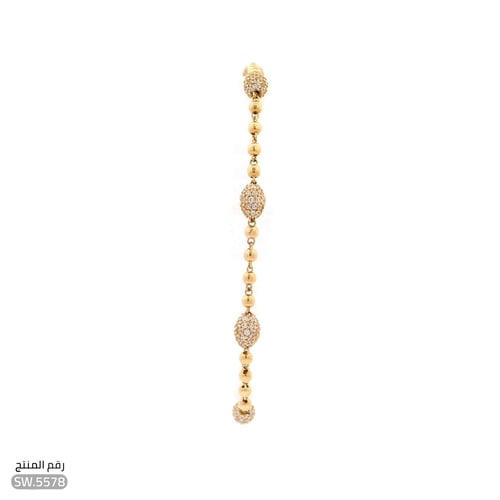 أسوارة تصميم كرات ماسية فاخرة ذهب عيار 18 (SW.5578...