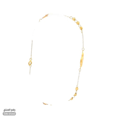 سوارة أنيقة وناعمة ذهب عيار 21 (SW.5540)