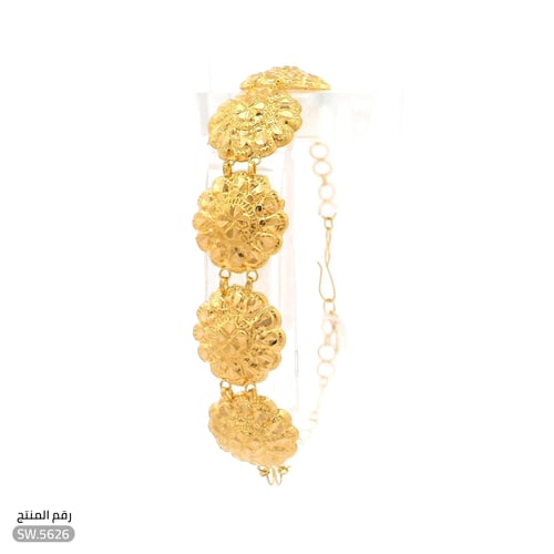 أسوارة ذهب عيار 21 بلمسة راقية أنيقة (SW.5626)