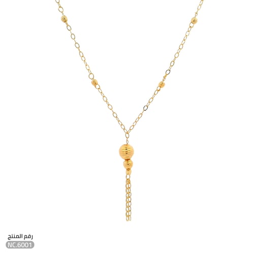 قلادة ذهب عيار 21 تصميم ساحر وبسيط (NC.6001)