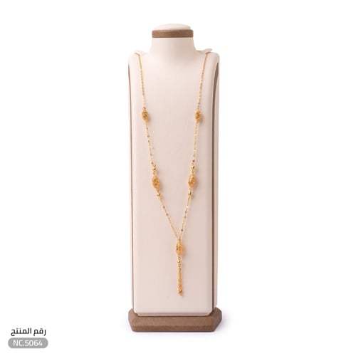سبحة ذهب عيار 21 تصميم أنيق (NC.5064)